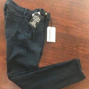 NWT Frame Denim Jeans Le Garcon 24 Women Dark Blue